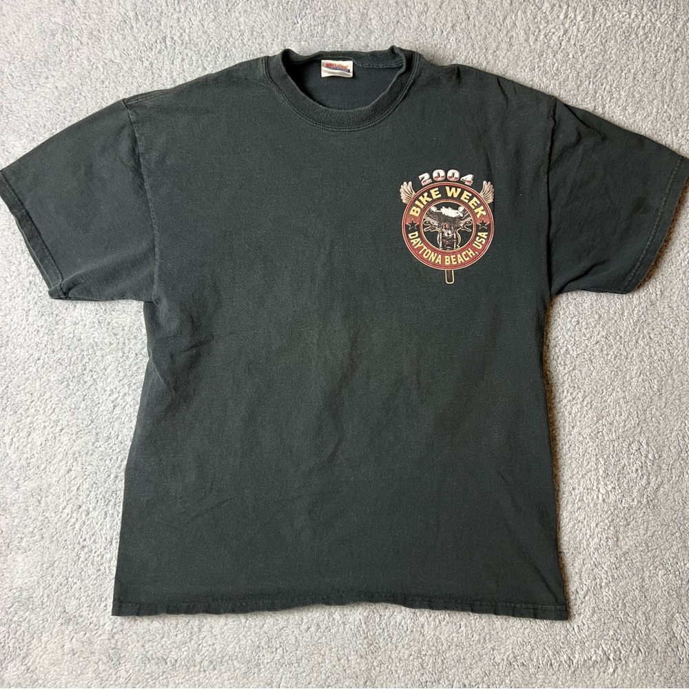 2004 Bike Week Daytona Beach American Eagle Y2K Size Large T Shirt